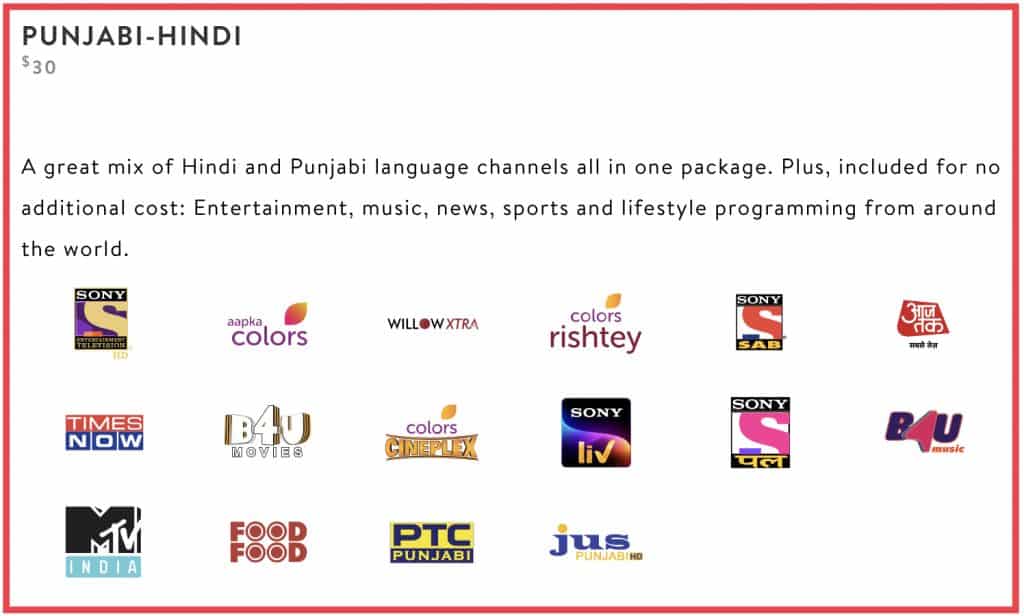 Sling Punjabi Hindi channels