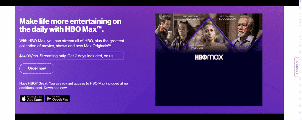 HBO Free with Verizon