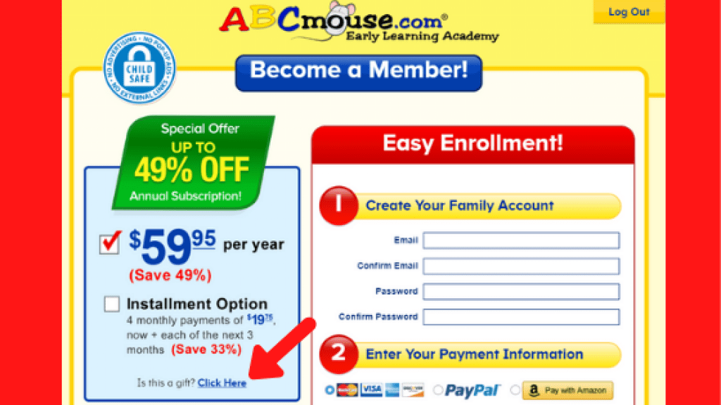 Abcmouse gift card