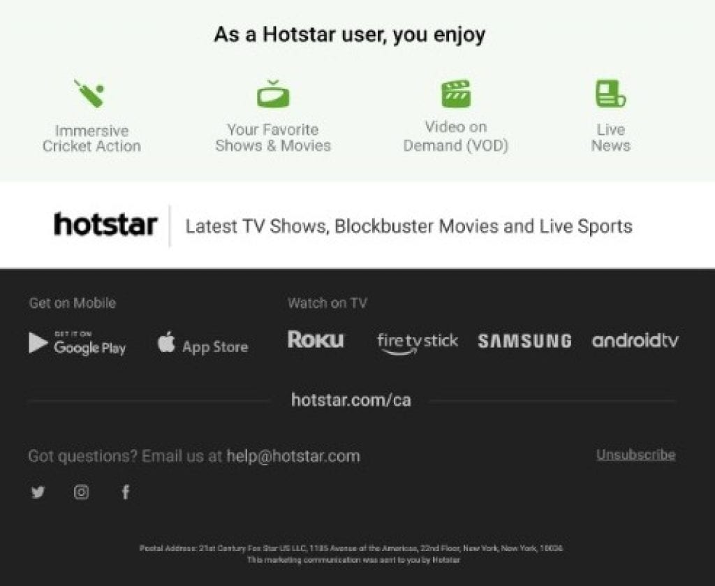 Hotstar supporting devices