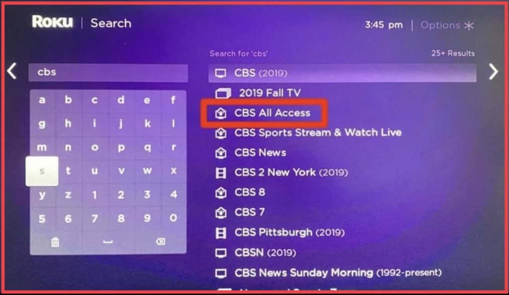 Search for CBS