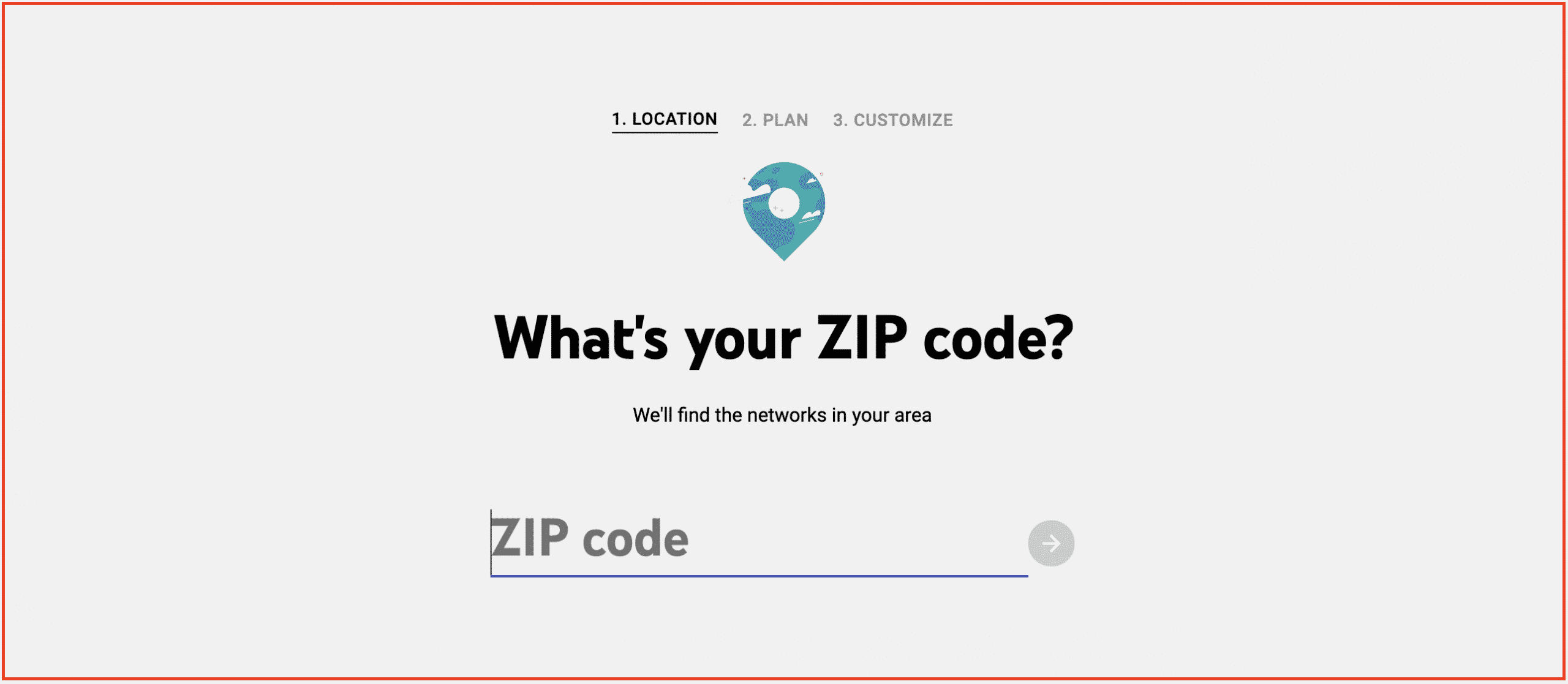 Zip code for free trial