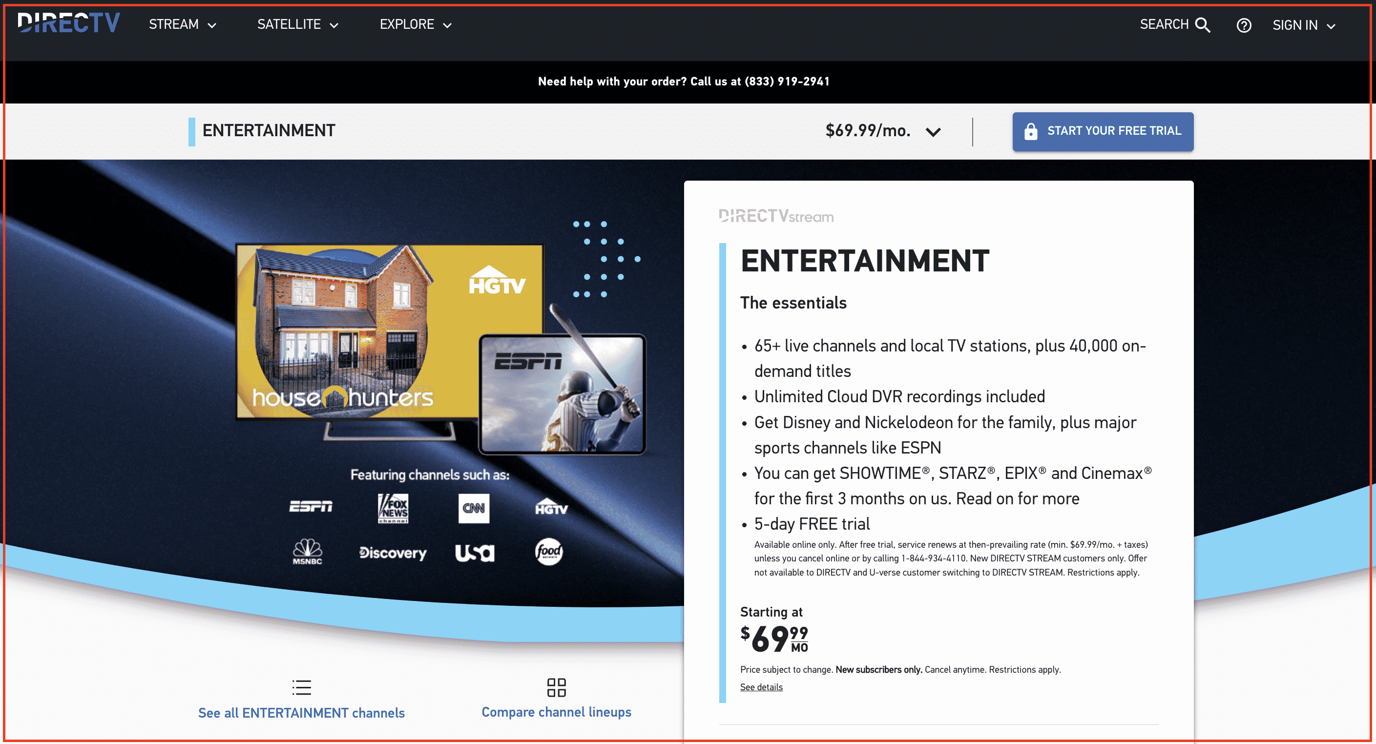 DIRECTV STREAM free trial: is there a5 days free trial?