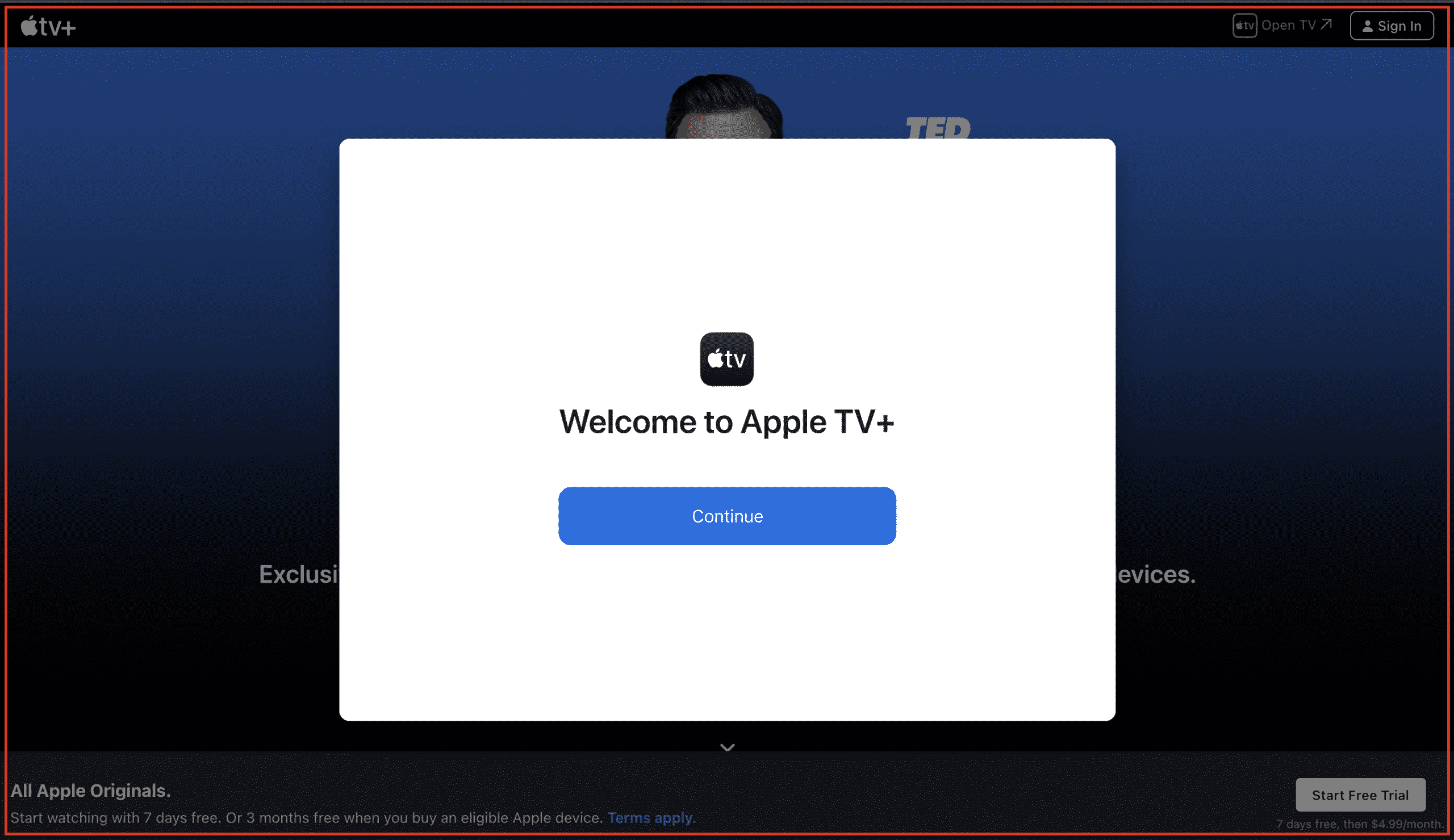 Welcome to apple TV Plus