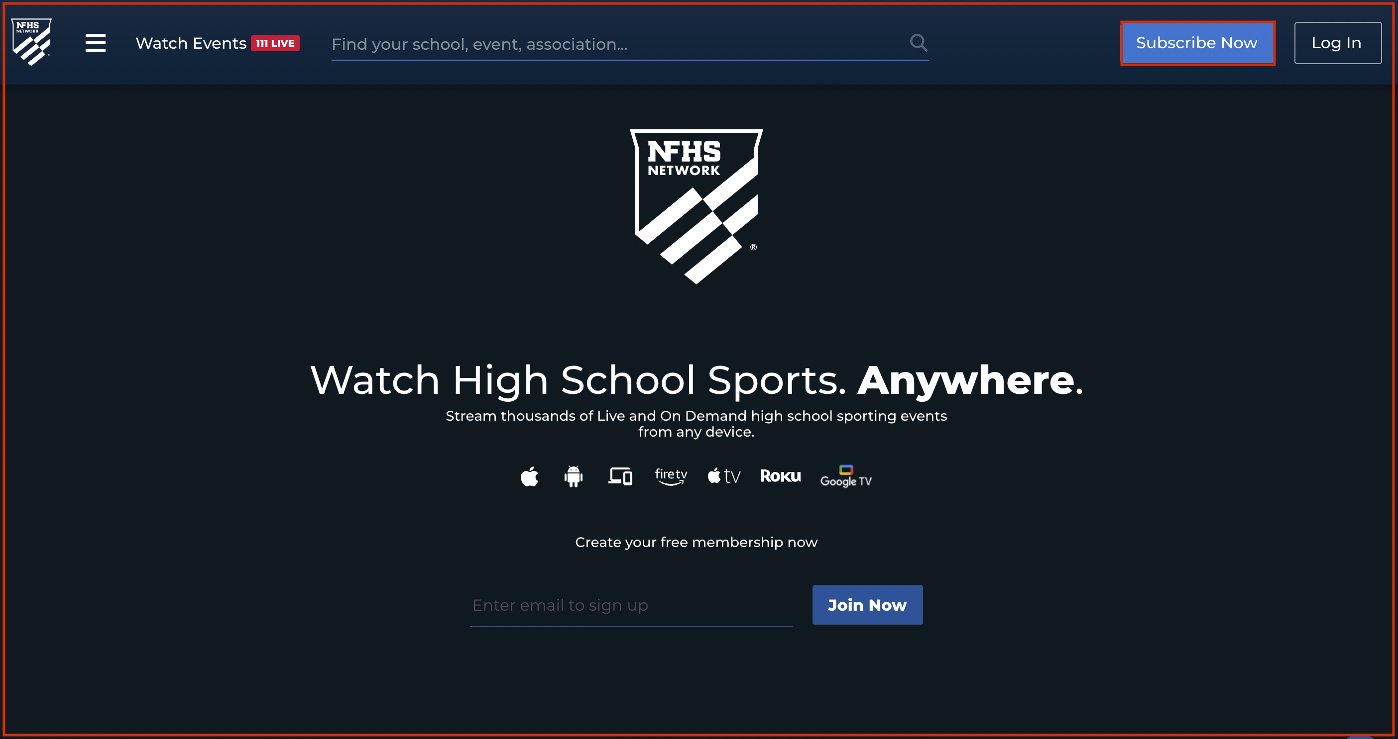 NFHS Network free trial